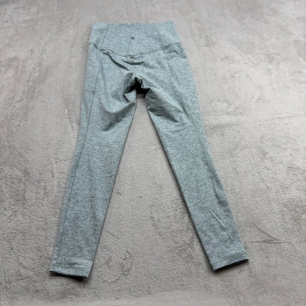 Athleta Salutation Stash Pocket II Softluxe Tight Women XS Grey Leggings Pilates - Picture 9 of 11
